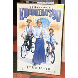 FRAMED EDMONTON KLONDIKE DAYS 90' POSTER