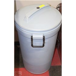 LARGE BLUE RUBBERMAID GARBAGE CAN