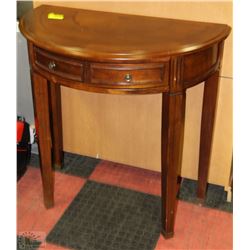 HALF MOON HALL TABLE WITH DRAWER