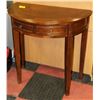 Image 1 : HALF MOON HALL TABLE WITH DRAWER