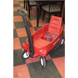 RADIO FLYER WAGON WITH FOLD DOWN SEATS