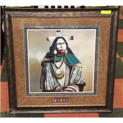 CHIEF SIGNED PRINT 318/800 WITH 5 ARROWHEADS