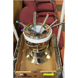 LARGE FONDUE SET