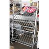 Image 1 : LARGE ALUMINUM DISPLAY RACK WITH LOCKING CASTORS