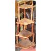 Image 1 : VINTAGE WOOD CARVED CORNER SHELF