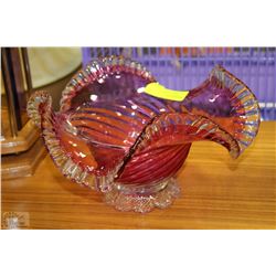 CHALET ART GLASS DISH