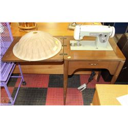 VINTAGE KENMORE SEWING MACHINE WITH CABINET