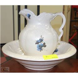 BLUE ROSE ESTATE WASH BOWL SET