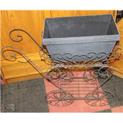 METAL CART PLANTER