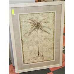 PALM TREE FRAMED PICTURE
