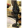 Image 1 : HEAVY BLACK VENUS STATUE ON SWIVEL BASE 28" TALL