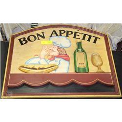 BON APPETIT WOOD WALL HANGING