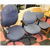 Image 1 : 3 ASSORTED OFFICE CHAIRS