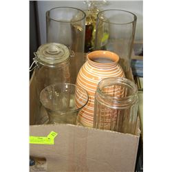 ESTATE COLLECTIONS OF LARGE VASES & DECORATIVE