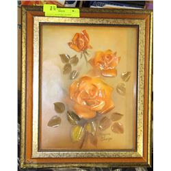 FRAMED "MARJORIE SHARPE" 3DIMENSIONAL ART