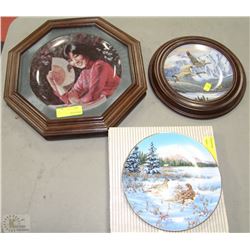 THREE ASSORTED COLLECTOR PLATES