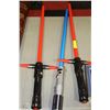 Image 1 : LOT OF 3 MUSICAL, SOUND MAKING LIGHT SABRES