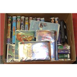 BOX FULL OF COLLECTIBLE WALT DISNEY VHS