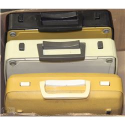 BOX W/ 3 VINTAGE TYPEWRITERS INCL.