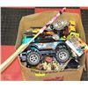 Image 1 : LARGE BOX W/ LARGE TRUCKS, CARS,