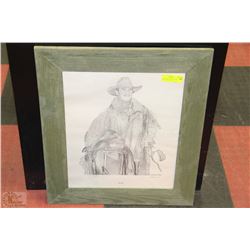 COWBOY PICTURE SIGNED BY M. MCCONNELL LIMITED