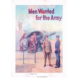 Men Wanted for Army poster