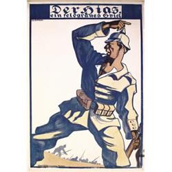Old German Military Poster 1917