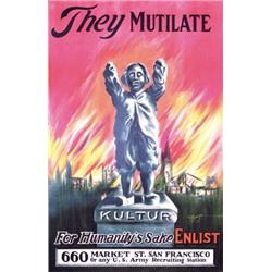 Rare WW I Poster - Graphics!