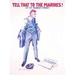 Old Flagg Marines Poster