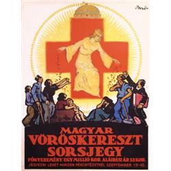 Rare Red Cross Poster Biro