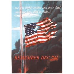 WW II Decemeber 7 Poster