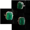 Image 1 : $17,695 App. 8.11 Emerald Ring in Platinum