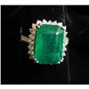 Image 3 : $17,695 App. 8.11 Emerald Ring in Platinum