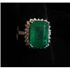 Image 4 : $17,695 App. 8.11 Emerald Ring in Platinum