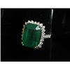 Image 5 : $17,695 App. 8.11 Emerald Ring in Platinum