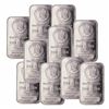 (10) 1 oz. Morgan Design Silver Bars -
