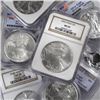 Image 1 : Lot of (10) MS 69 US Silver Eagles PCGS-NGC