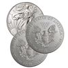 Image 1 : (3) US Silver Eagles - Random Dates