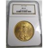 1927 MS 63 $ 20 Gold Saint Gauden's NGC