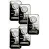 Image 1 : (5) Silver Morgan Design Bars