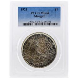 1921 $1 Morgan Silver Dollar PCGS Graded MS64