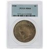 Image 1 : 1928 $1 Peace Silver Dollar Coin PCGS Graded MS64