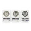 Image 2 : 1997-1999 $1 American Silver Eagle Coin Set NGC MS69