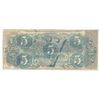 Image 2 : 1863 $5 The Confederate States of America Note