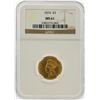 Image 1 : 1874 $3 Indian Princess Head Gold Coin NGC MS61