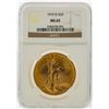 Image 1 : 1910-D $20 St. Gaudens Double Eagle Gold Coin NGC MS65