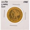 Image 1 : 1885 $10 Liberty Head Eagle Gold Coin