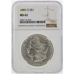 1885-O $1 Morgan Silver Dollar NGC Graded MS62