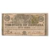 Image 1 : 1863 50 Cents The State of Georgia Confederate Note