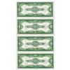 Image 2 : 1923 $1 Large Silver Certificate Cut Sheet of (4) Gem New Notes